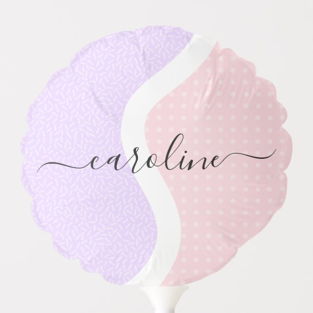 Tennis Ball Personalized Girls Name Sports Theme   Balloon (Front)