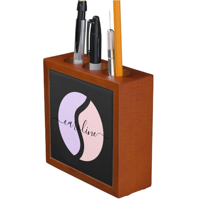 Tennis Ball Personalized Girls Name Sports Theme   Desk Organizer (In Situ)