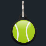 Tennis Ball Pet ID Tag<br><div class="desc">Your pup loves nothing more than to chase that tennis ball for hours on end. No matter how muddy, grass-covered or all around absolutely filthy that green globe gets, your silly dog will carry that thing in his mouth wherever he goes! Show off your pet's athletic dedication with one of...</div>