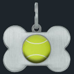TENNIS BALL PET NAME TAG<br><div class="desc">TENNIS BALL, SINGLES, DOUBLES, racquet, lawn tennis, Court, LINES, SERVE, GAME, SCORE, BREAK POINT, GAME POINT, </div>