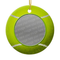 Tennis ball photo ornament Tennis ball photo ornament