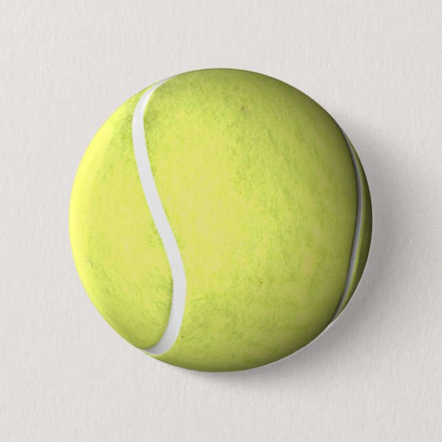 Tennis Ball Pinback Button (Front)