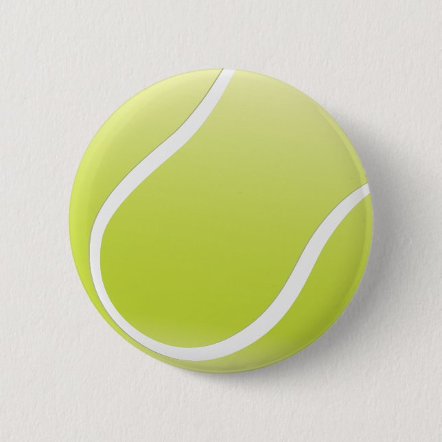 tennis ball pinback button (Front)