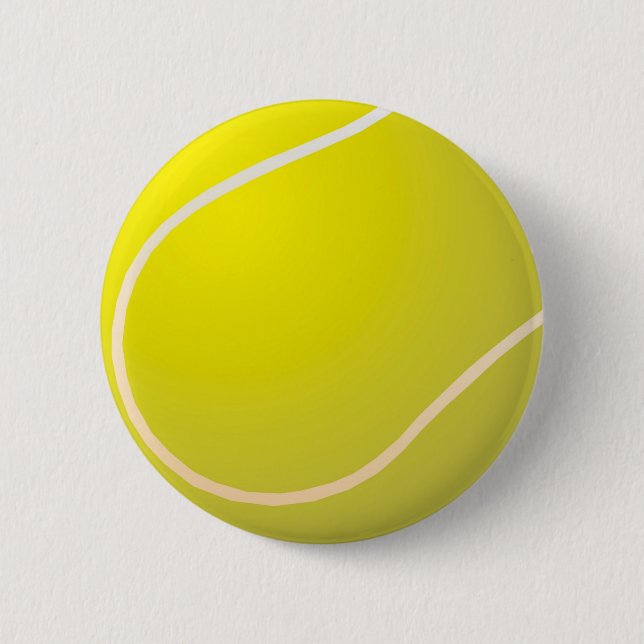 Tennis ball pinback button (Front)