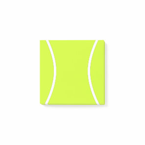 Tennis Ball Player or Coach Post-it® Notes Notepad