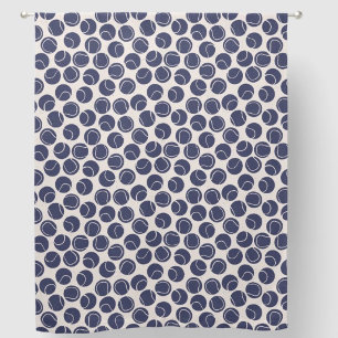 Tennis Ball Polka Dot Block Print Sheer Curtains