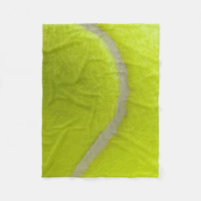 Tennis Ball Print Pattern Background Fleece Blanket (Front)