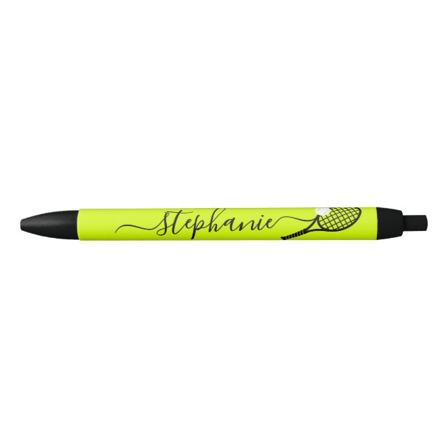Tennis Ball Racket Custom Team Player Coach Name Pen (Front)