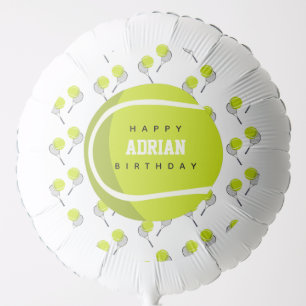 Tennis Ball & Racket Racquet Birthday Party  Balloon