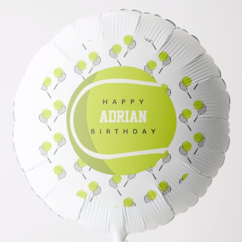 Tennis Ball  Racket Racquet Birthday Party  Balloon