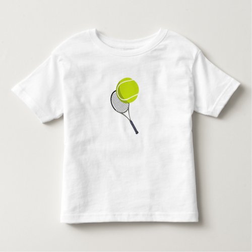 Tennis Ball  Racket Racquet  Toddler T_shirt