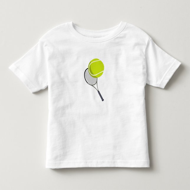 Tennis Ball & Racket Racquet  Toddler T-shirt (Front)