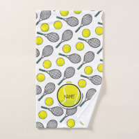 Tennis Ball Racquet Yellow White Black Sports 