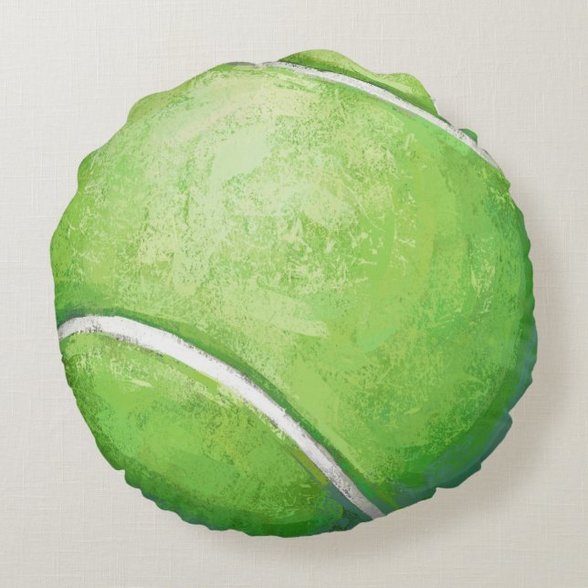 Tennis Ball Round Pillow (Back)