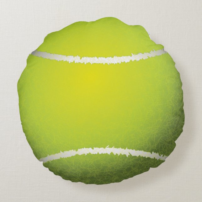 Tennis Ball Round Pillow (Back)