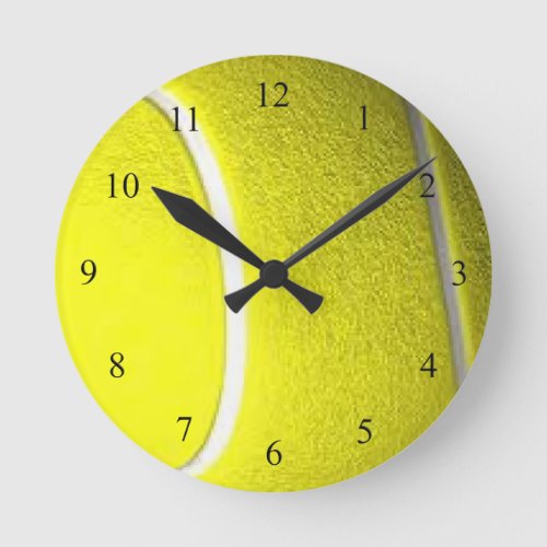 Tennis Ball Round Sport Wall Clock
