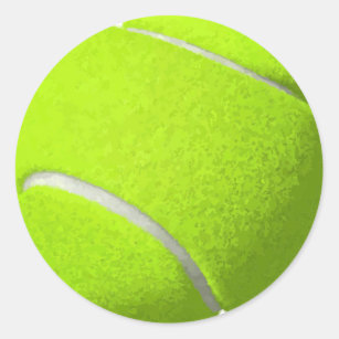 Tennis Ball Round Sticker