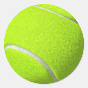 Tennis Ball Round Sticker