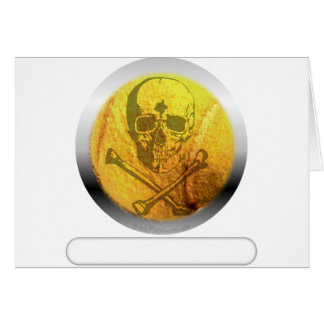 Tennis Ball Skull and Crossbones Cards