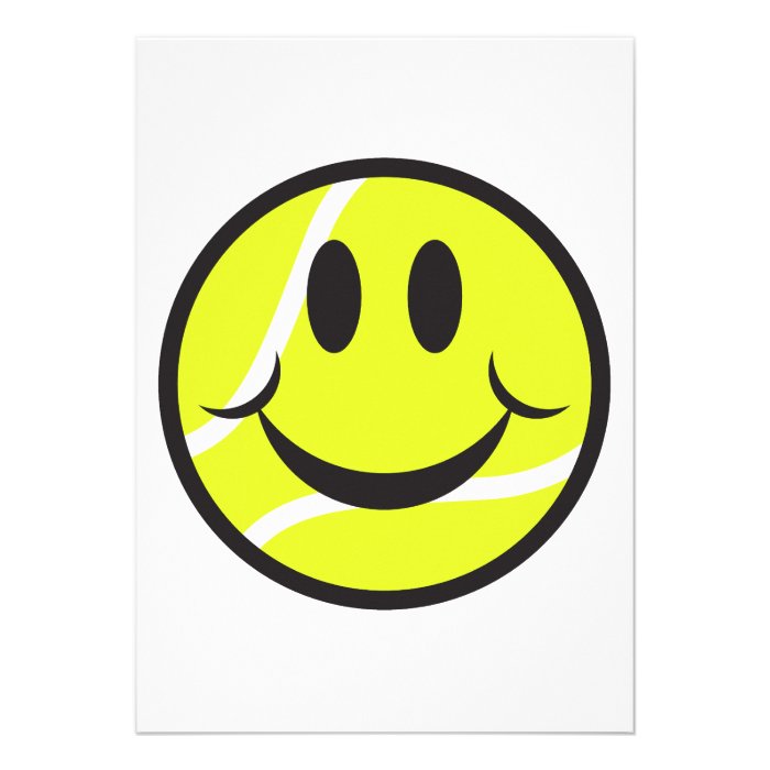 tennis ball smiley face announcement