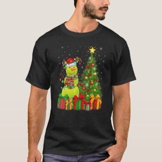 Tennis Ball Snowman Lights Xmas Tree Santa Tennis T-Shirt