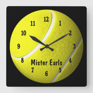 Tennis Ball Sport Wall Personalize Clock
