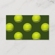 Tennis Ball Sports Business Card
