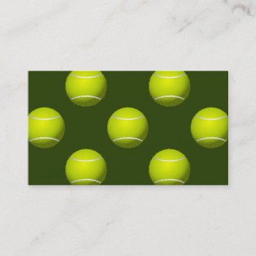 Tennis Ball Sports Business Card