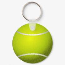 Tennis Ball Sports Keychain
