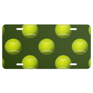 Tennis Ball Sports License Plate
