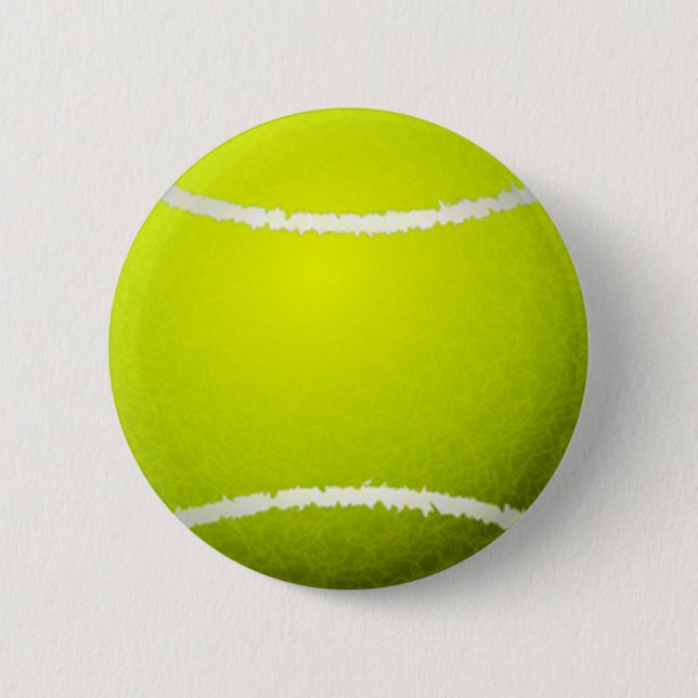 Tennis Ball Sports Pinback Button (Front)