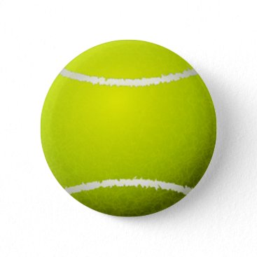 Tennis Ball Sports Pinback Button