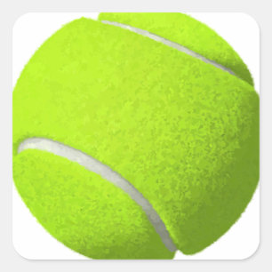 Tennis Ball Square Sticker