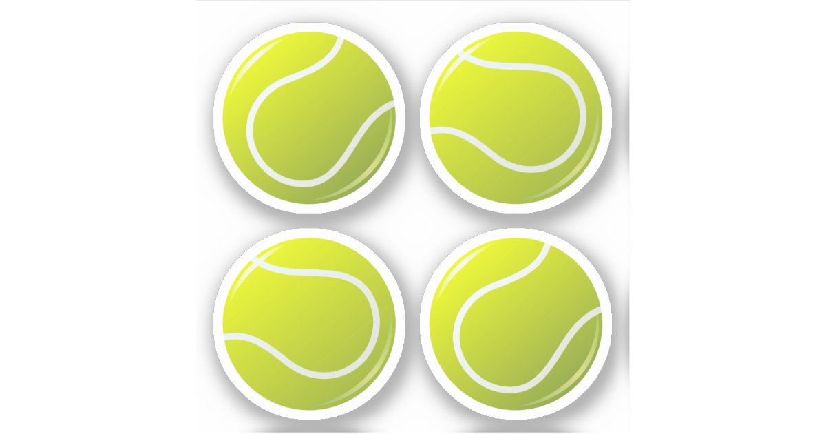 Tennis ball stickers | Zazzle
