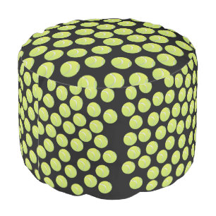 Tennis Ball Sturdy Spun Polyester Pouf