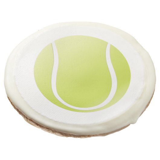 Tennis Ball Sugar Cookie (Angled)