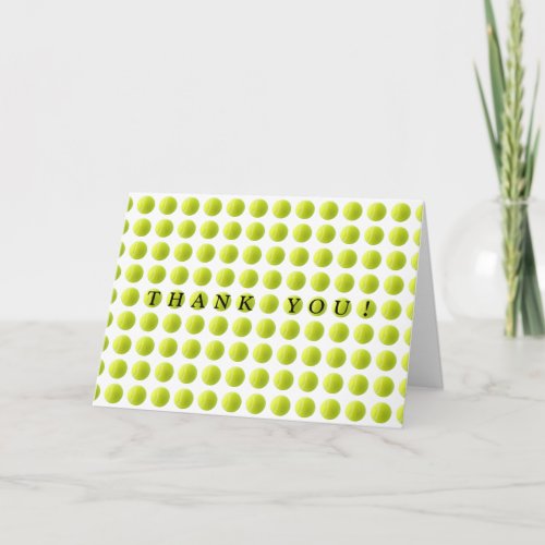 Tennis Ball Thank You Card