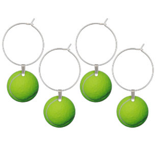 Tennis Ball Theme Adult Party Ideas Wine Glass Charm