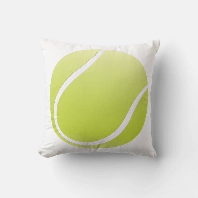 tennis ball throw pillow (Front)