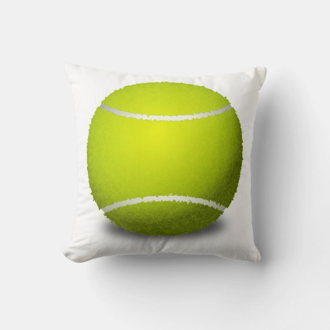 Tennis Ball Throw Pillow (Front)