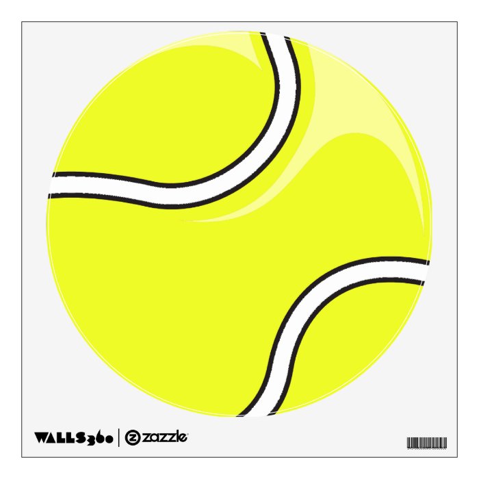 tennis ball vector graphic wall decals