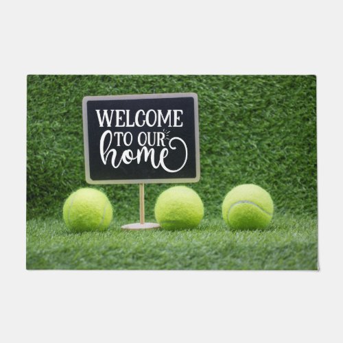 Tennis ball Welcome home Doormat
