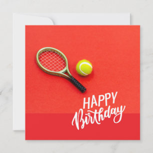 Tennis ball with Happy Birthday  with love 