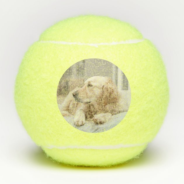 golden tennis ball