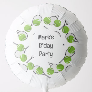 Tennis Ball with Name Balloon