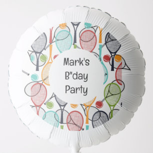 Tennis Ball with Name Balloon