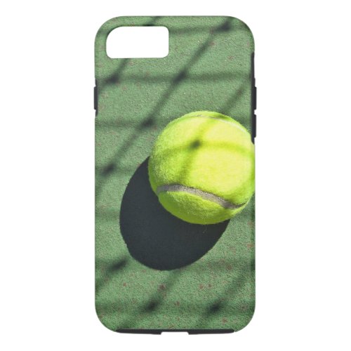 tennis ball with net shadow iPhone 87 case