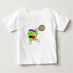Tennis ball with Tennis racket Baby T-Shirt