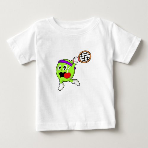 Tennis ball with Tennis racket Baby T_Shirt