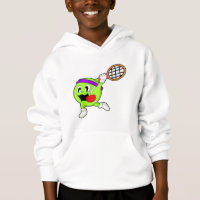 Tennis ball with Tennis racket